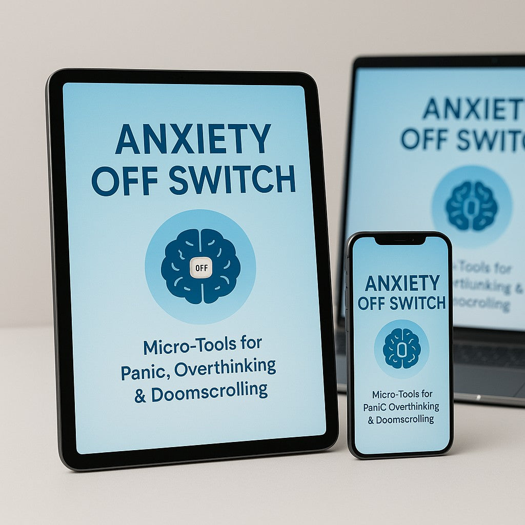 Anxiety Off Switch: Micro-Tools for Panic, Overthinking & Doomscrolling