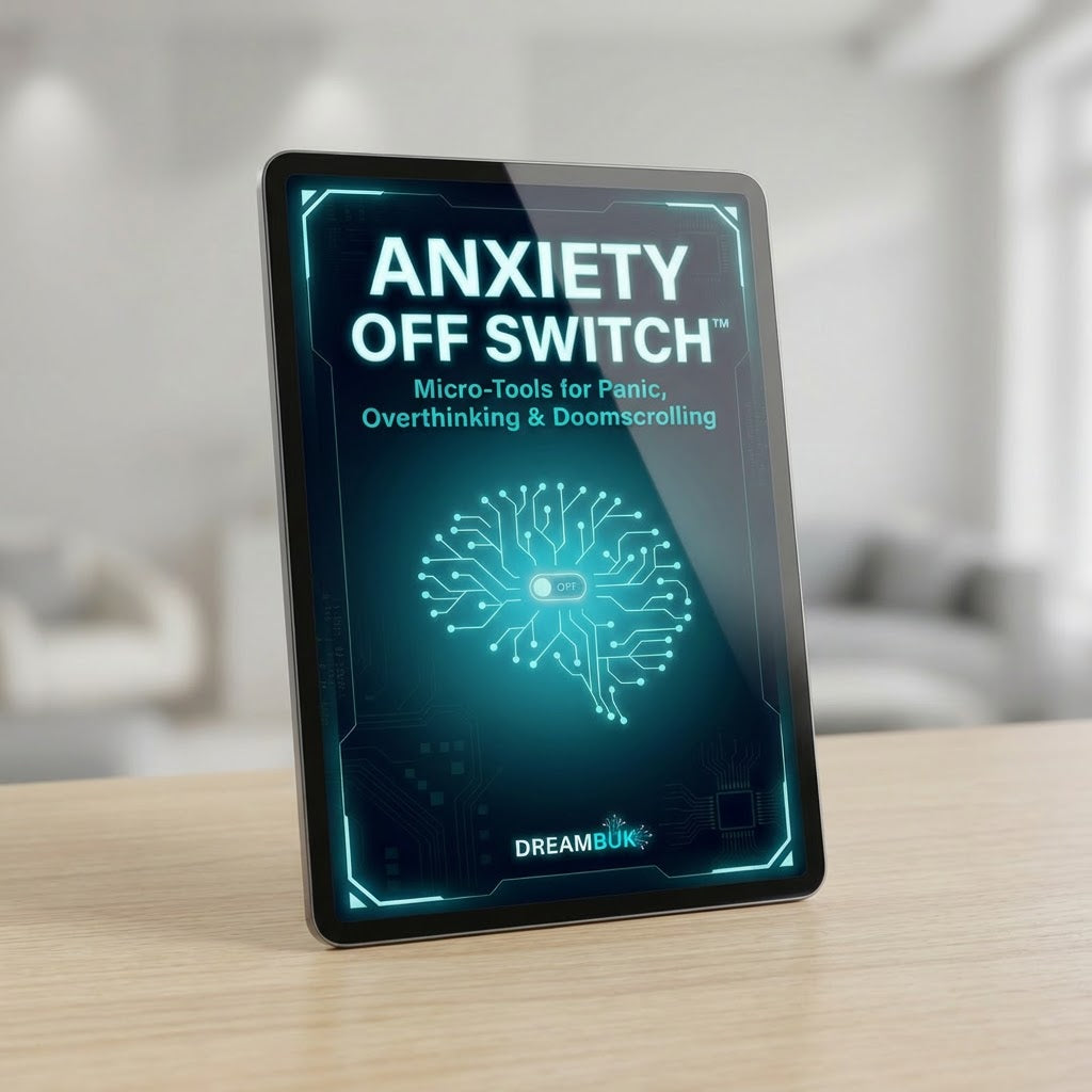 Anxiety Off Switch: Micro-Tools for Panic, Overthinking & Doomscrolling